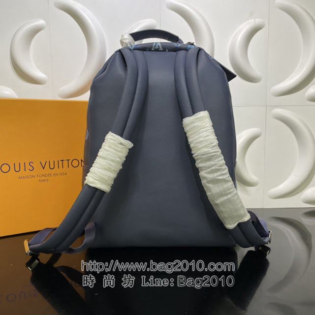 Louis Vuitton新款男包 M57841 路易威登Multipocket双肩包 LV粒面皮革男士后背包  ydh4176